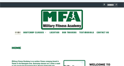 Desktop Screenshot of militaryfitnessacademy.com