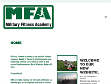 Tablet Screenshot of militaryfitnessacademy.com